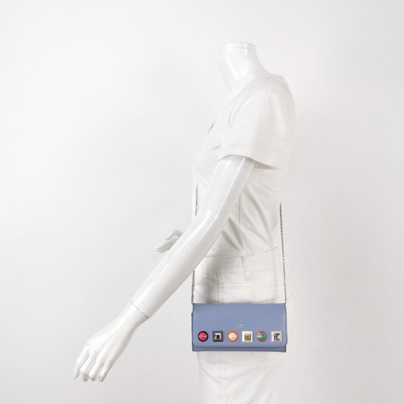 Fendi牛皮字母logo斜挎包單肩包-1