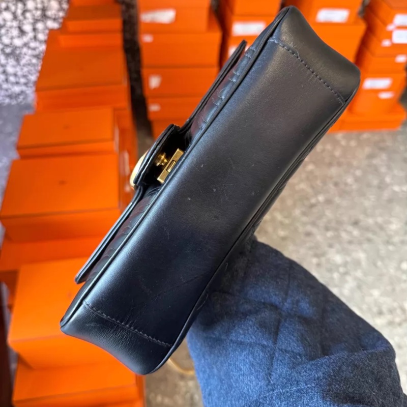 gucci 中號marmont 黑金26-3