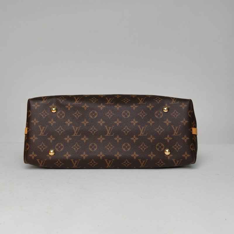 LOUIS VUITTON CARRYALL中號39配子袋老花PVC金扣晶片肩背包-4