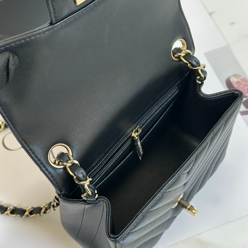 CHANEL V紋口蓋方胖子 17 - 黑金29開-4