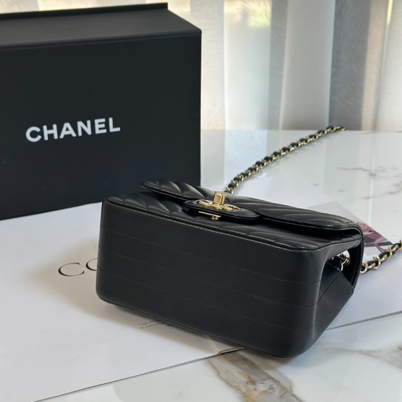 CHANEL V紋口蓋方胖子 17 - 黑金29開-5