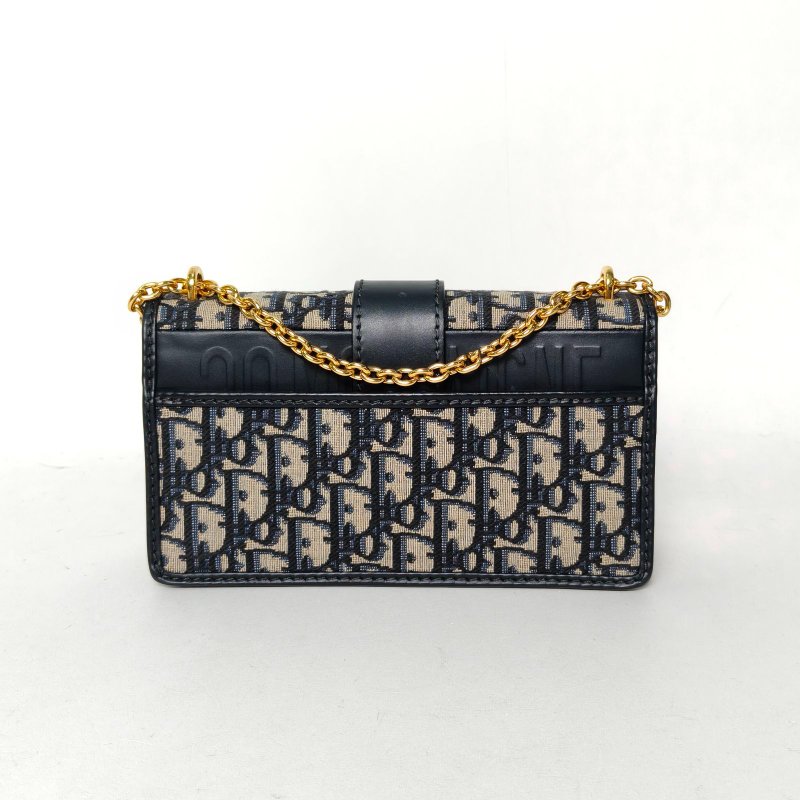 DIOR 30Montaigne蒙田EAST-WEST鏈條包21老花帆布金扣2023肩背包-2