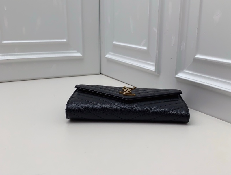 Saint Laurent聖羅蘭 黑金長款錢包 -2