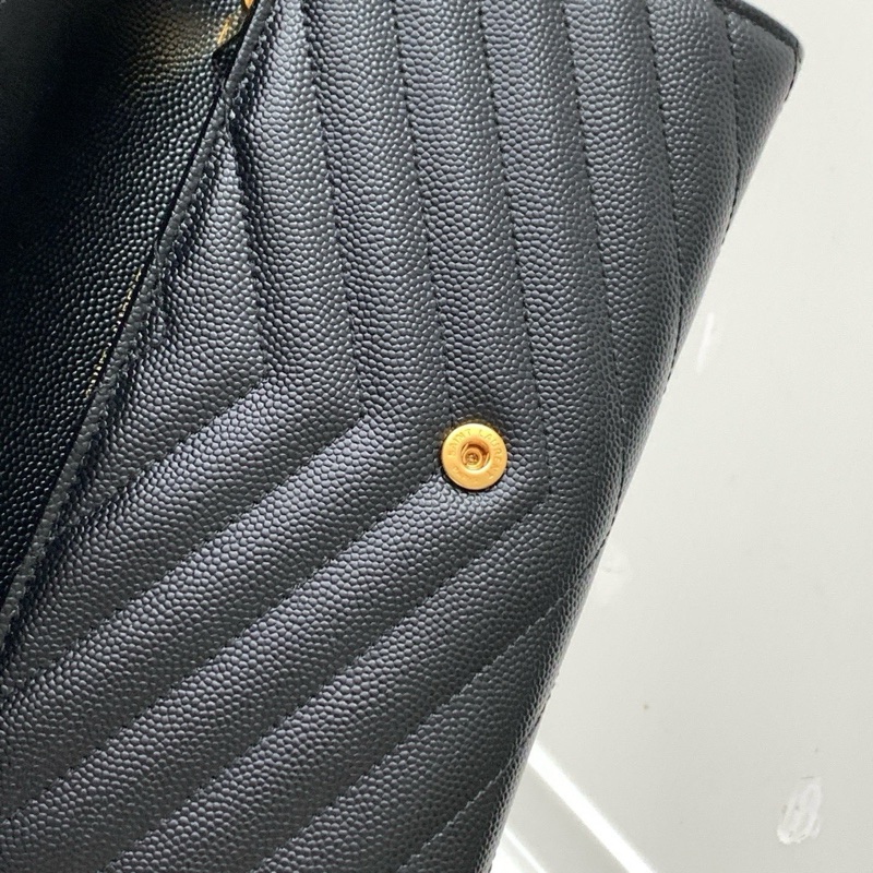 Saint Laurent聖羅蘭 黑金長款錢包 -5