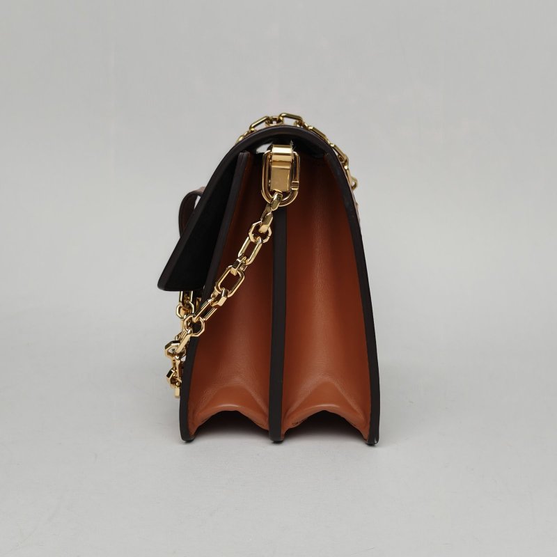 LOUIS VUITTON Dauphine達芙妮中號25老花PVC晶片肩背包-1