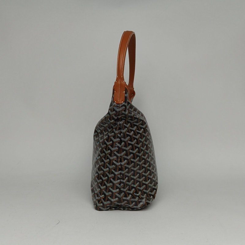 GOYARD BohemeHoboBag子母腋下包棕色PVC銀扣肩背包-1