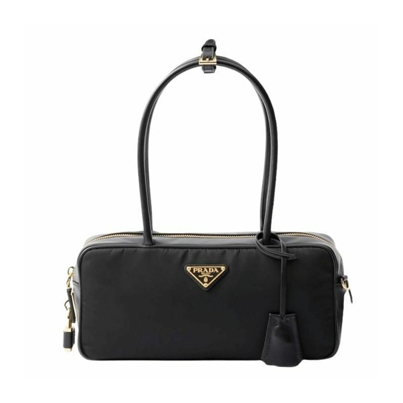 PRADA 中型尼龍和皮革手提包 1BB132 V ODO 2C8Q F0002-0