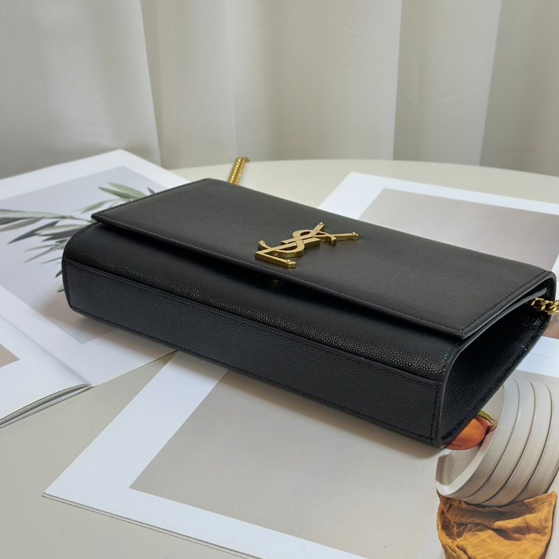 YSL Kate 鍊帶斜背包 - 黑金-4