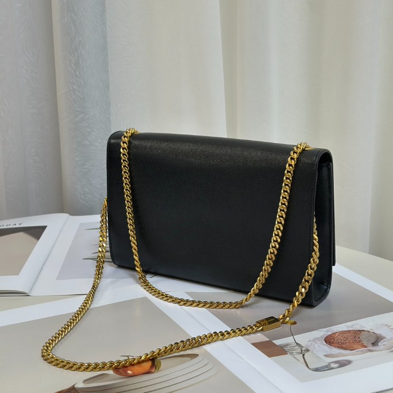 YSL Kate 鍊帶斜背包 - 黑金-6