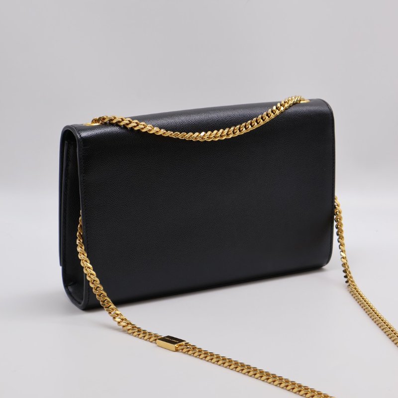 YSL Kate 鍊帶斜背包 - 黑金-2