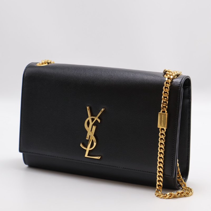 YSL Kate 鍊帶斜背包 - 黑金-10