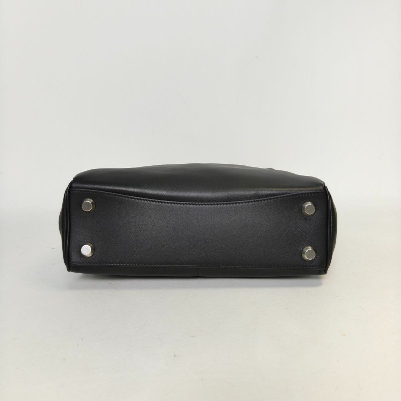 BALENCIAGA Rodeo小號29黑色牛皮銀扣肩背包-4