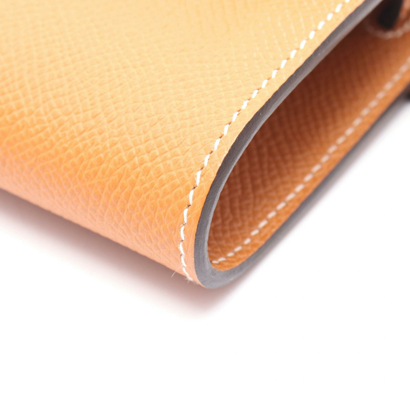 愛馬仕 Kelly 斜挎單肩包,Epsom Toffee 色,二手,女士,金色五金-5