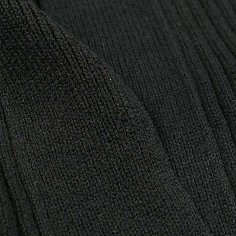 香奈兒 COCO 標誌紐帶長版開襟衫 #34 P63309K48814 棉質 黑色-7