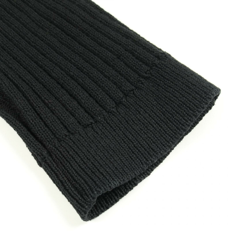 香奈兒 COCO 標誌紐帶長版開襟衫 #34 P63309K48814 棉質 黑色-11