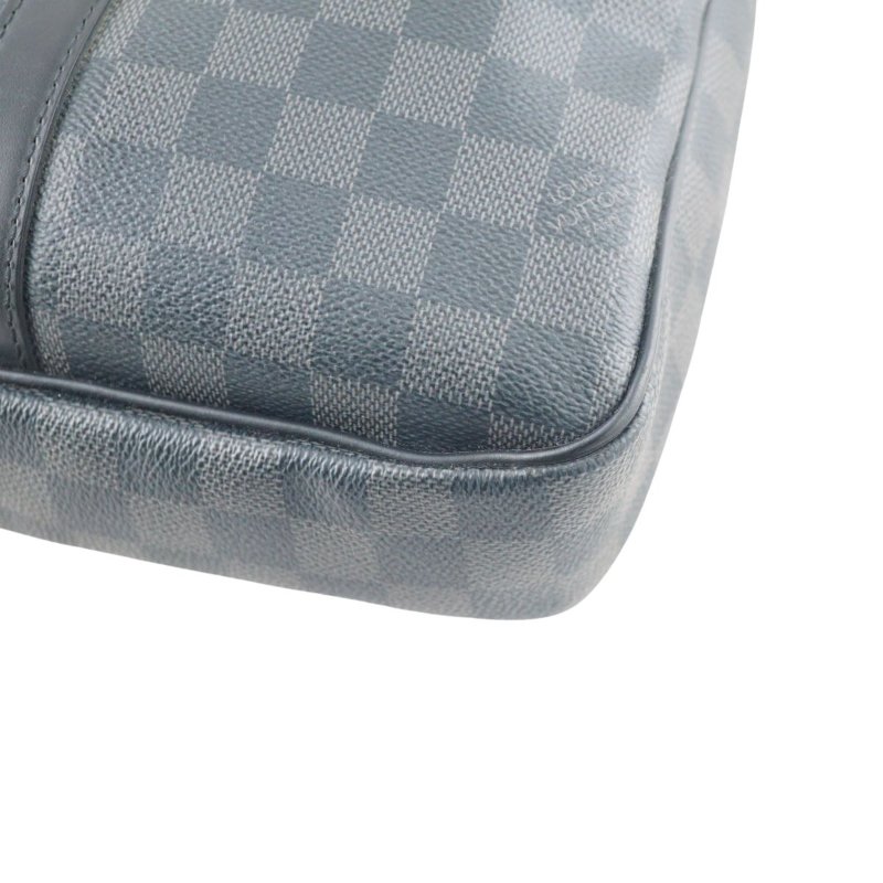 LV N41478 黑色棋盤格公事包 手提包 斜背包-10