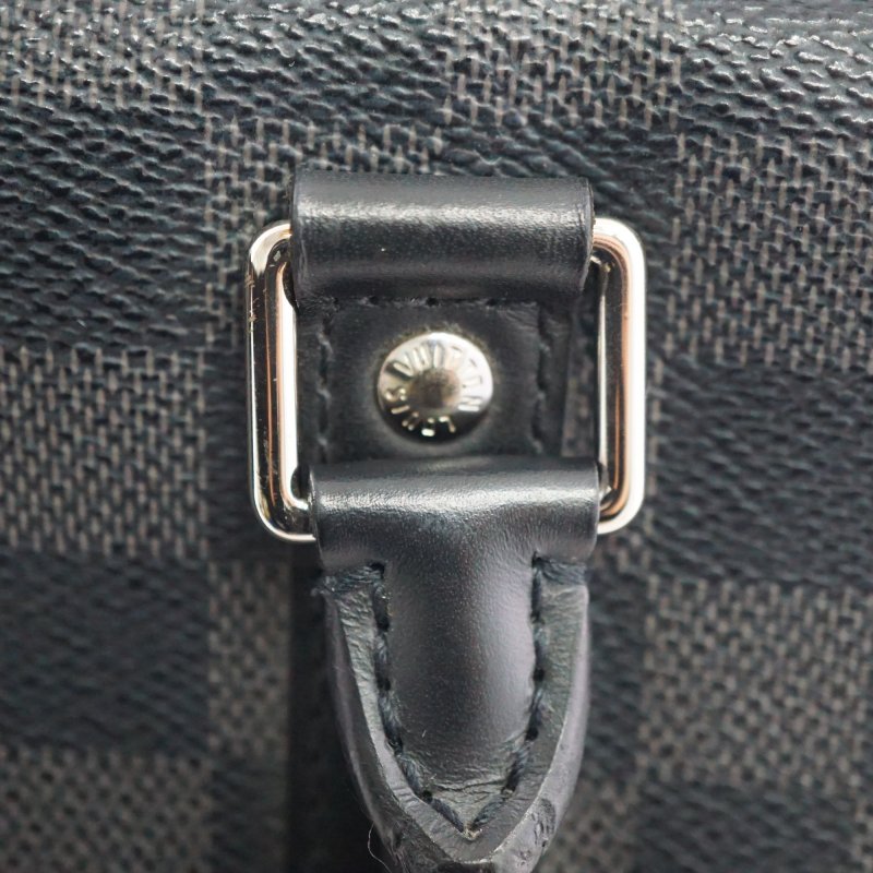 LV N41478 黑色棋盤格公事包 手提包 斜背包-15