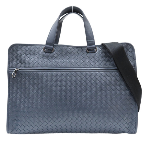 藍色 羊皮編織 公事包 兩用包【BOTTEGA VENETA BV 寶緹嘉】