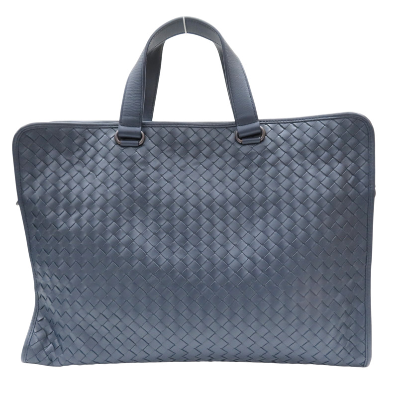 藍色 羊皮編織 公事包 兩用包【BOTTEGA VENETA BV 寶緹嘉】-1