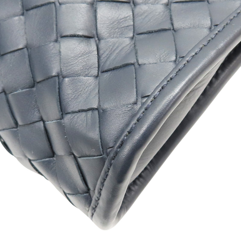 藍色 羊皮編織 公事包 兩用包【BOTTEGA VENETA BV 寶緹嘉】-14