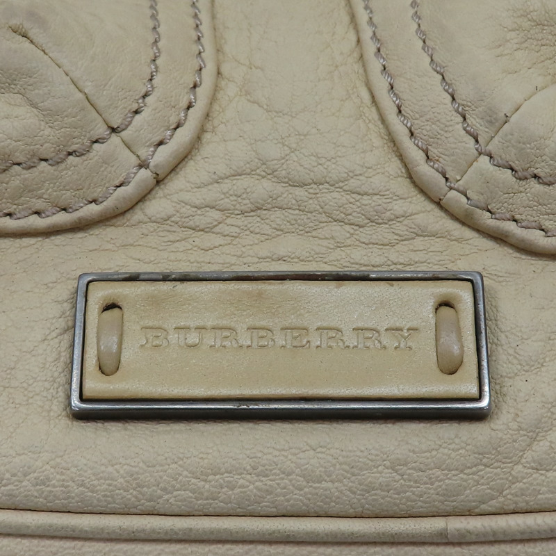 奶油色 牛皮 Multiple Pocket 肩背包【BURBERRY 巴寶莉】-6