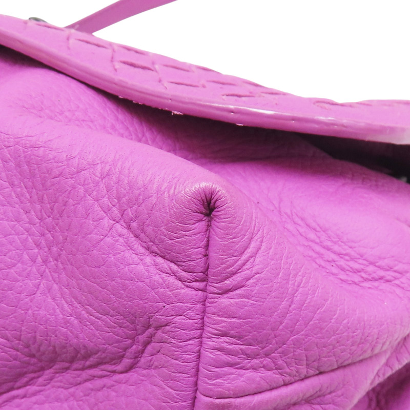 紫色 羊皮編織 肩背包【BOTTEGA VENETA BV 寶緹嘉】-9