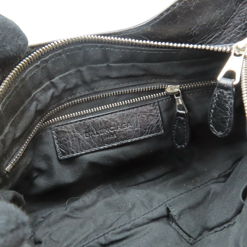 黑色 山羊皮 City giant hip 肩背包【Balenciaga 巴黎世家】 237203-4