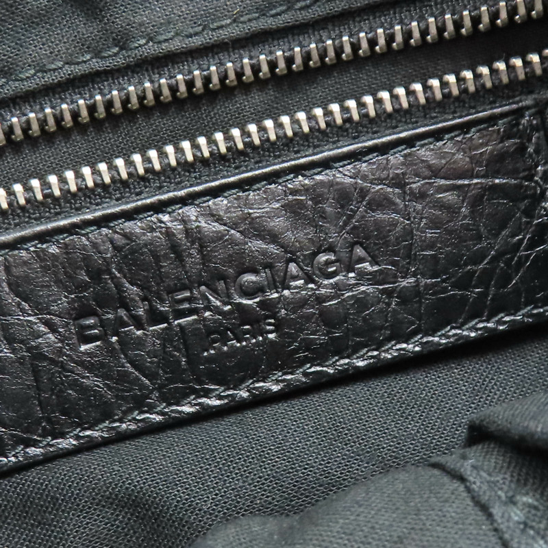 黑色 山羊皮 City giant hip 肩背包【Balenciaga 巴黎世家】 237203-6