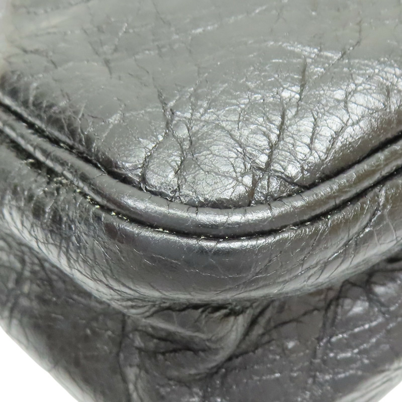 黑色 山羊皮 City giant hip 肩背包【Balenciaga 巴黎世家】 237203-11