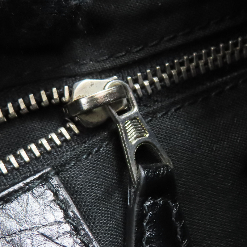 黑色 山羊皮 City giant hip 肩背包【Balenciaga 巴黎世家】 237203-13