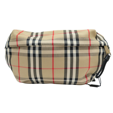棕色 經典格紋 帆布 腰包【BURBERRY 巴寶莉】 8010430