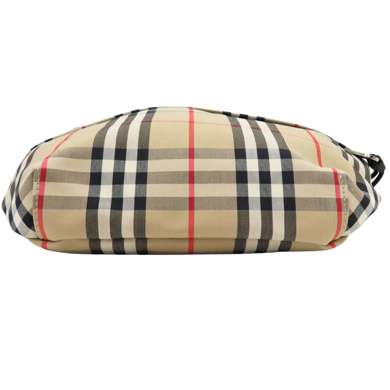 棕色 經典格紋 帆布 腰包【BURBERRY 巴寶莉】 8010430-3