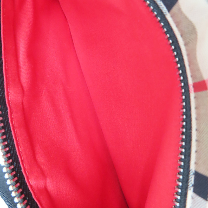 棕色 經典格紋 帆布 腰包【BURBERRY 巴寶莉】 8010430-5