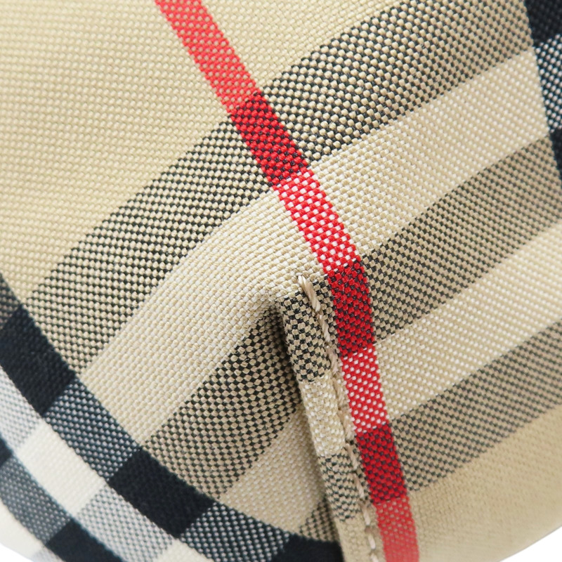 棕色 經典格紋 帆布 腰包【BURBERRY 巴寶莉】 8010430-8