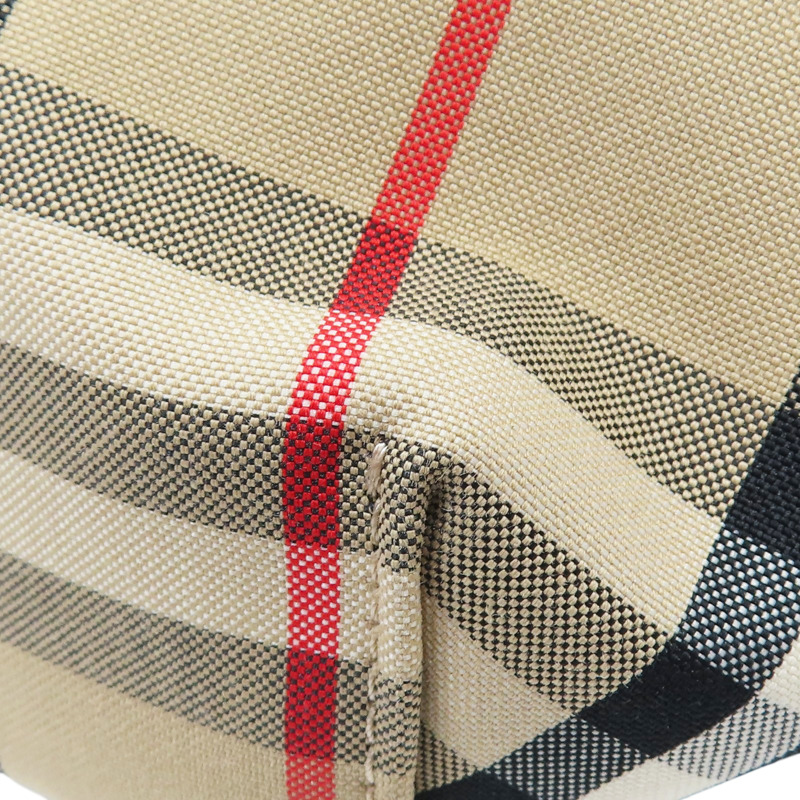 棕色 經典格紋 帆布 腰包【BURBERRY 巴寶莉】 8010430-9