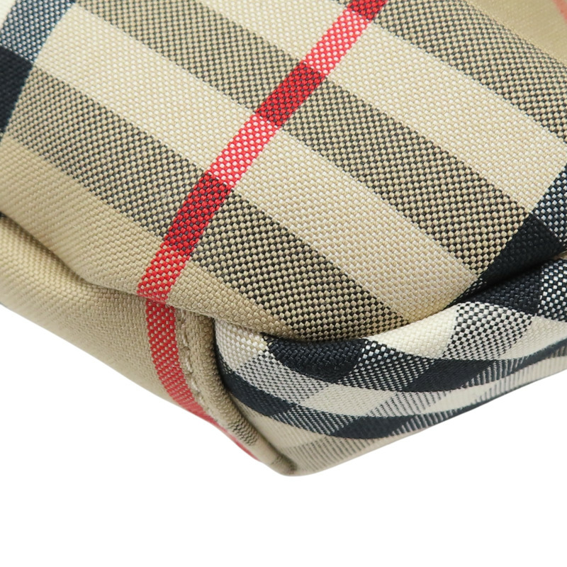 棕色 經典格紋 帆布 腰包【BURBERRY 巴寶莉】 8010430-11