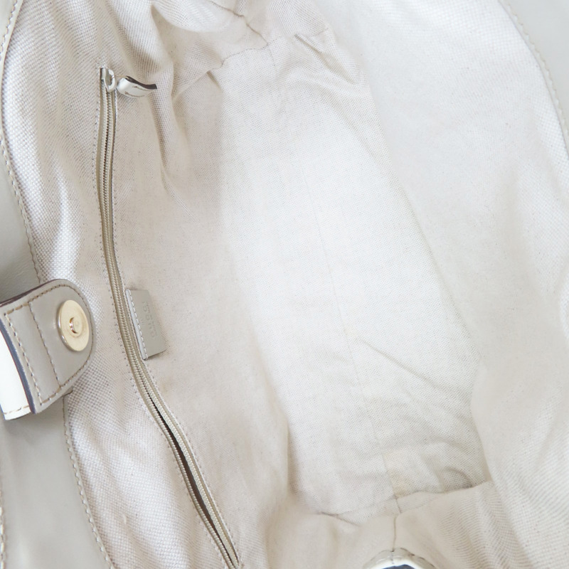 米色 緹花帆布 手提包【GUCCI 古馳】 211944-4