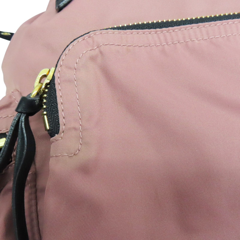 粉色 尼龍 帆布 後背包【BURBERRY 巴寶莉】 4020959-14