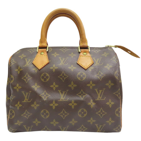 棕色 原花帆布 Speedy 25 手提包【LOUIS VUITTON LV 路易威登】 M41109