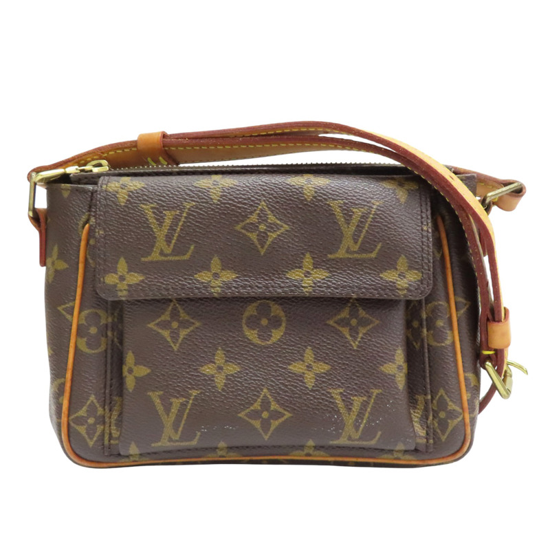棕色 原花帆布 Viva Cite PM 肩背包【LOUIS VUITTON LV 路易威登】 M51165-0