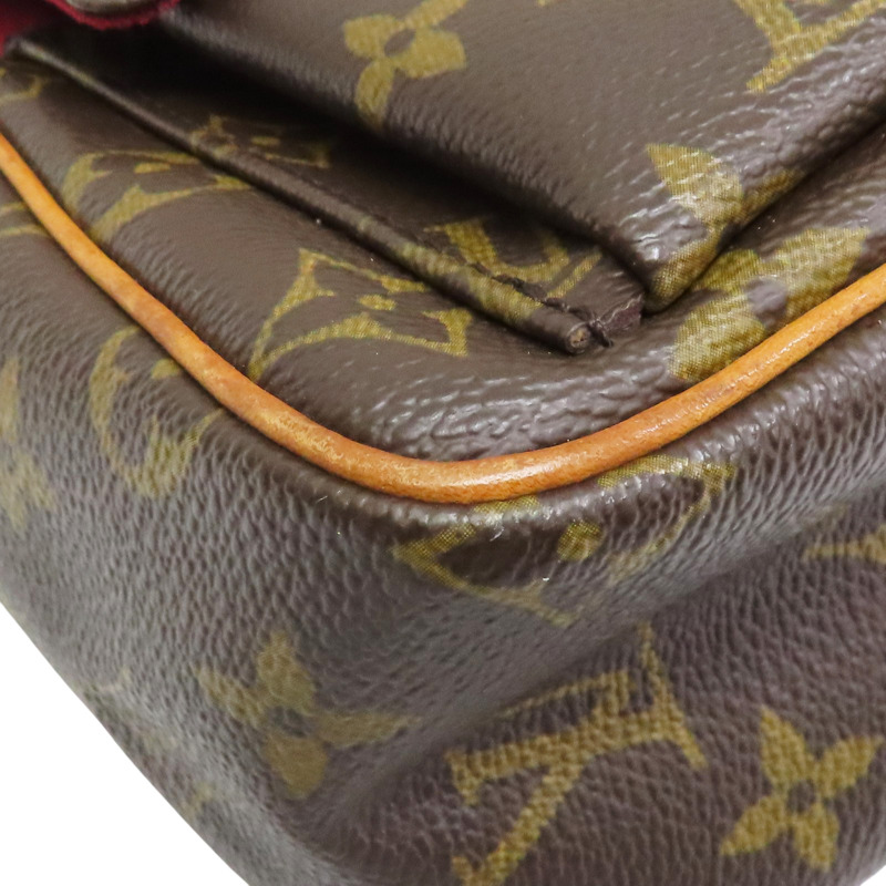 棕色 原花帆布 Viva Cite PM 肩背包【LOUIS VUITTON LV 路易威登】 M51165-8