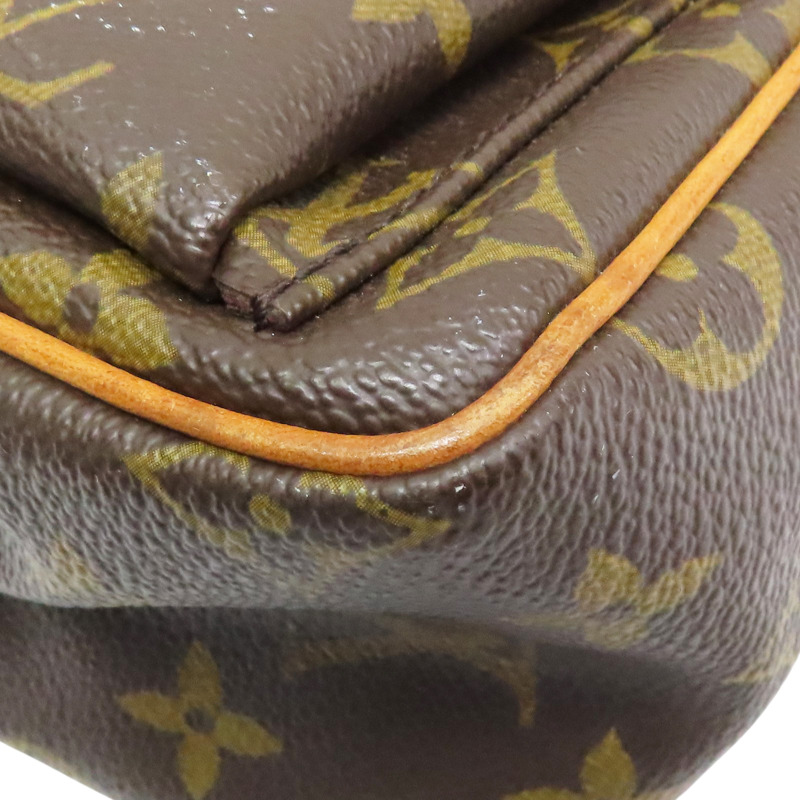 棕色 原花帆布 Viva Cite PM 肩背包【LOUIS VUITTON LV 路易威登】 M51165-9