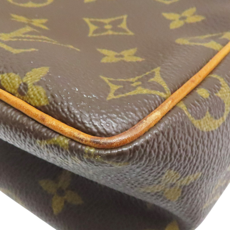 棕色 原花帆布 Viva Cite PM 肩背包【LOUIS VUITTON LV 路易威登】 M51165-11