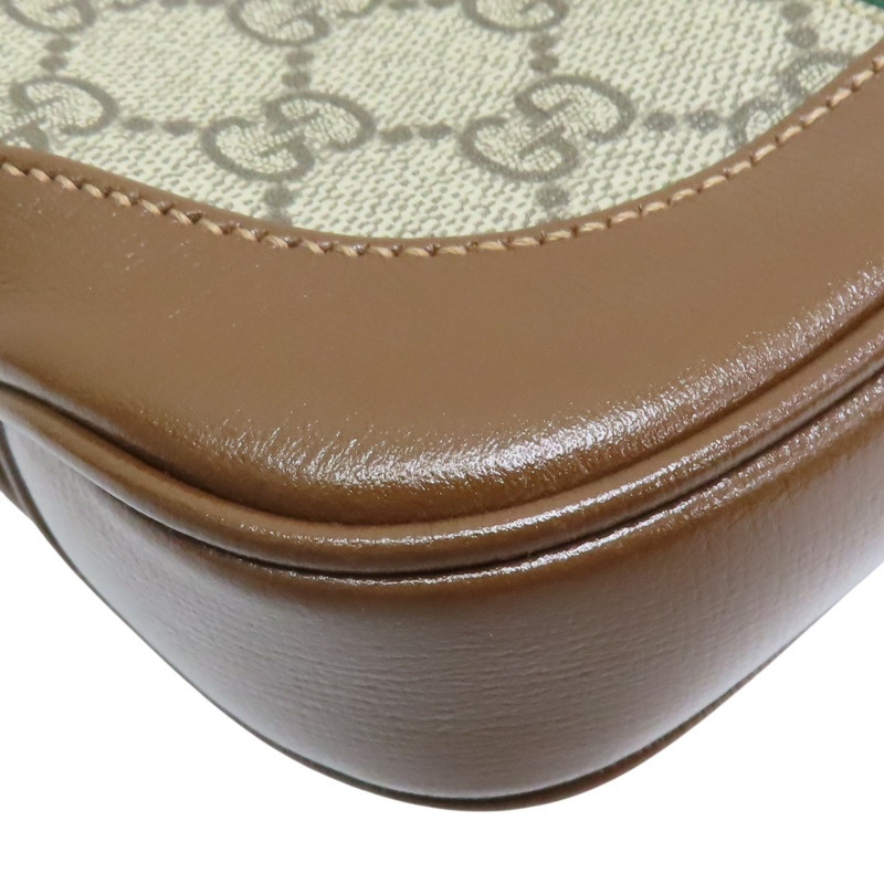 烏木色PVC帆布Jackie 1961肩背【GUCCI 古馳】 637092-8