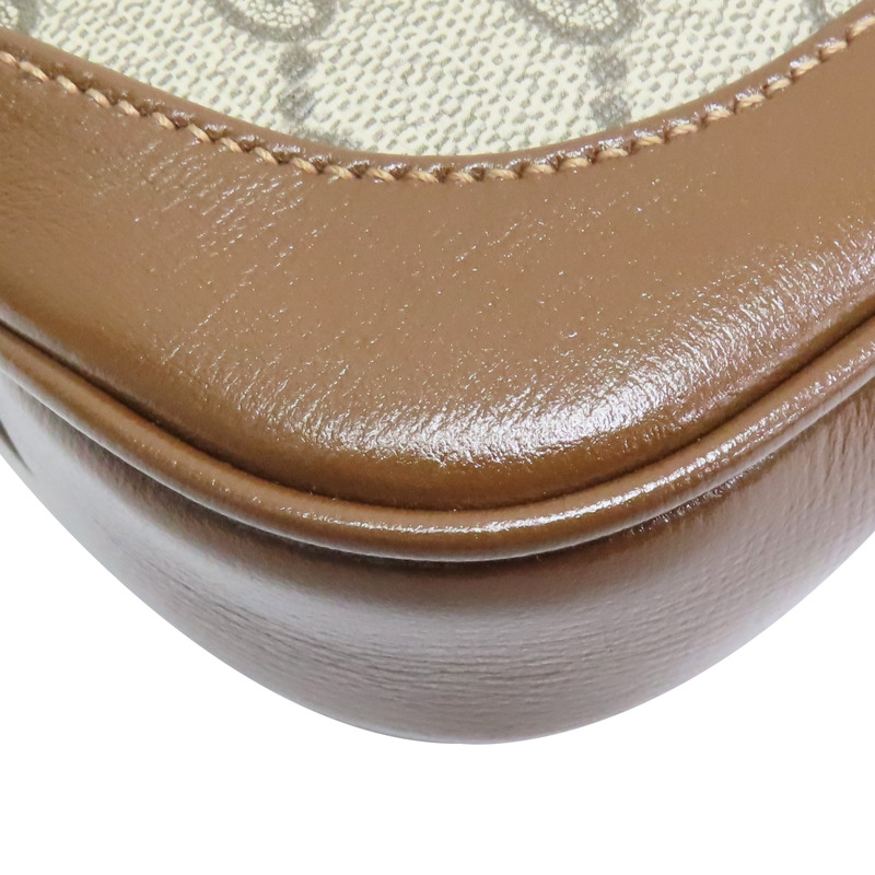 烏木色PVC帆布Jackie 1961肩背【GUCCI 古馳】 637092-10