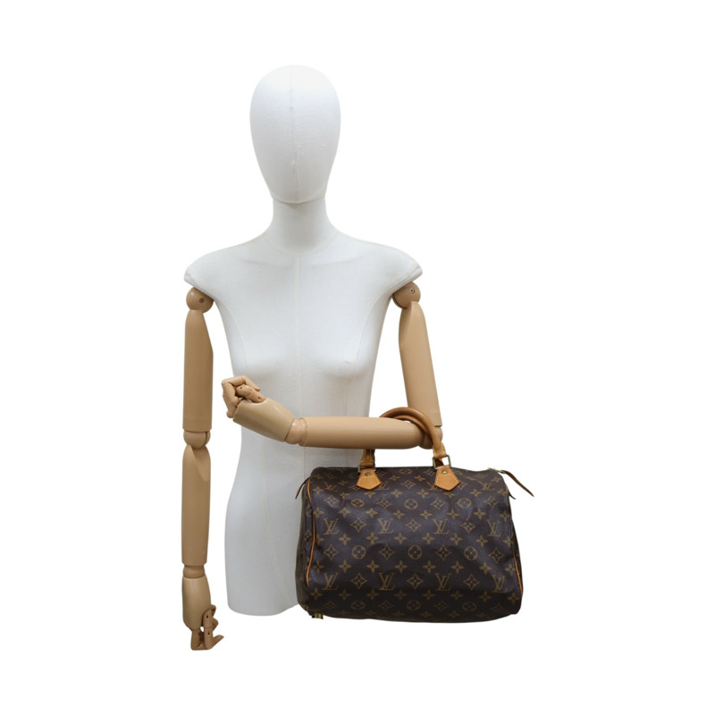 棕色 原花 帆布 SPEEDY 30 手提包 M41526【LOUIS VUITTON LV 路易威登】 M41526-10