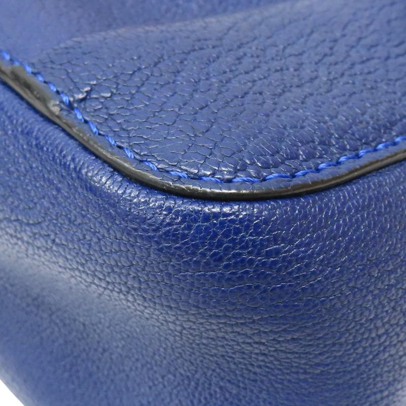 藍色牛皮 Elsie 鍊帶肩背包【Chloe 克羅伊】-11