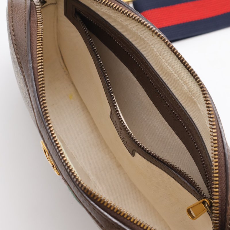 GUCCI Ophidia紅綠織帶老花相機包-3