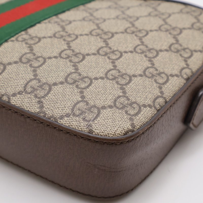 GUCCI Ophidia紅綠織帶老花相機包-9