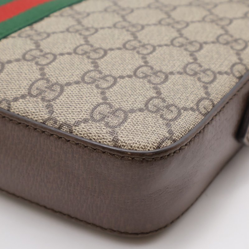 GUCCI Ophidia紅綠織帶老花相機包-11